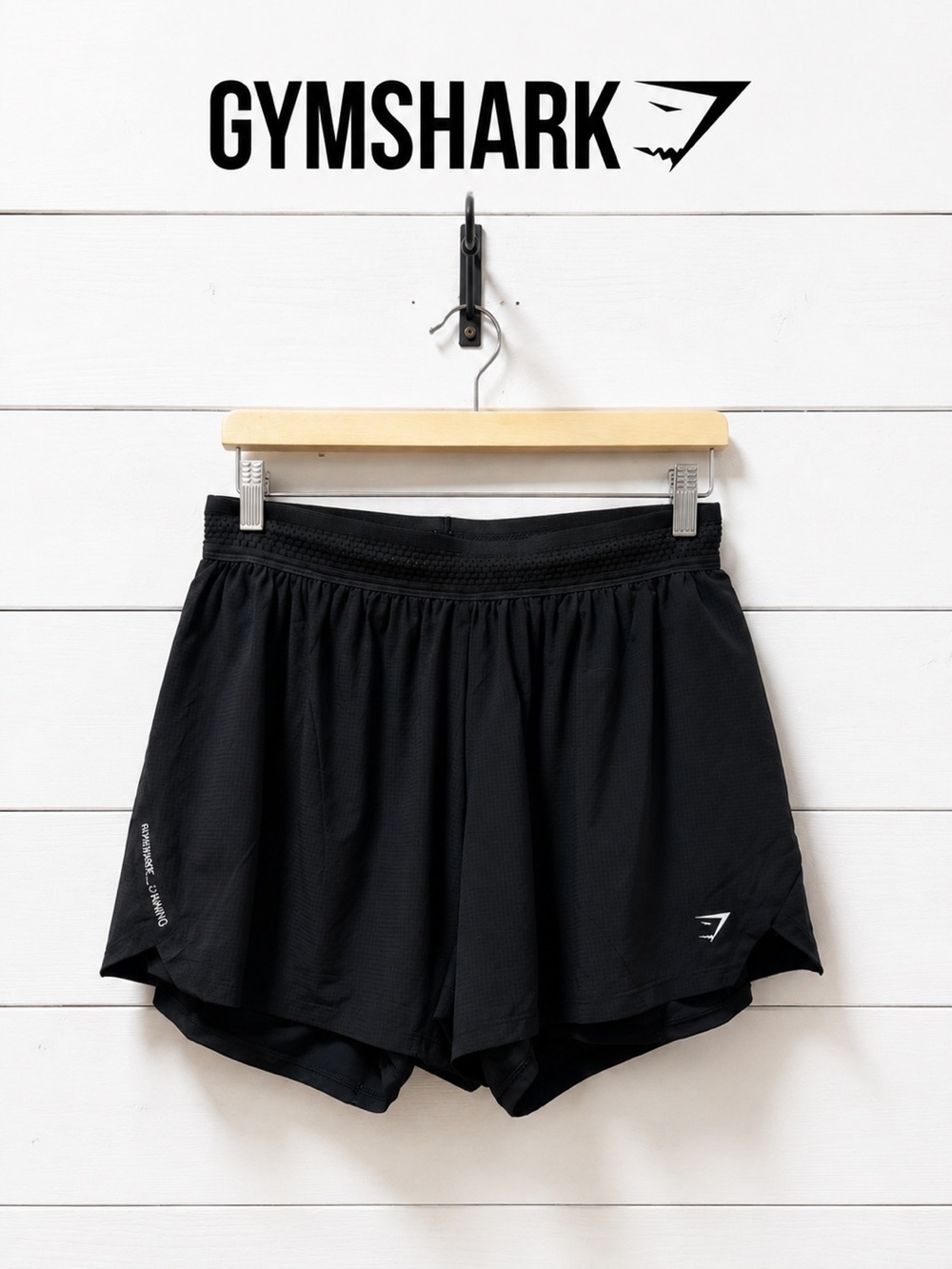 Gymshark Running Black Performance Shorts – Size M